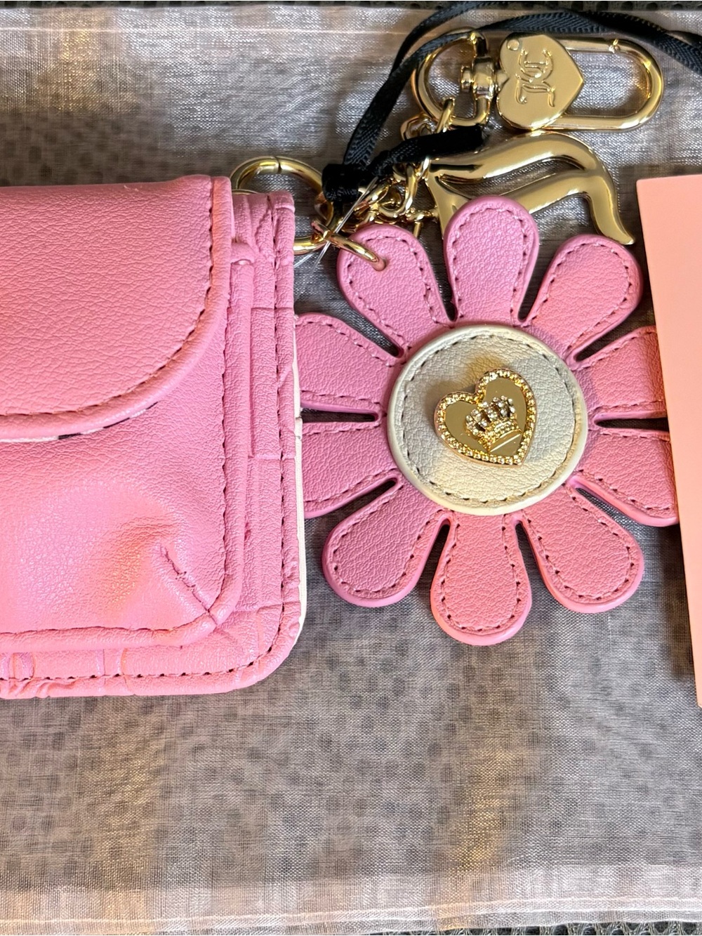 Juicy Couture Pretty Pop Dual Sided Card Case Wallet - Picture 6 of 8